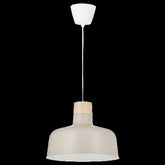 BUNKEFLO pendant lamp, beige-birch, 36 cm